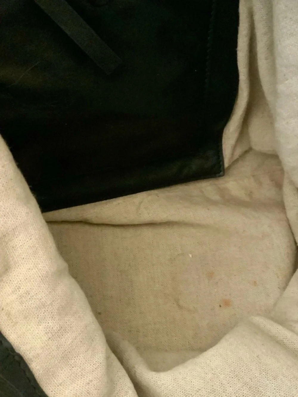 TORY BURCH RARE SAVORA TWEED & LEATHER BUCKET/BACKPACK DRAWSTRING BAG - Picture 11 of 11